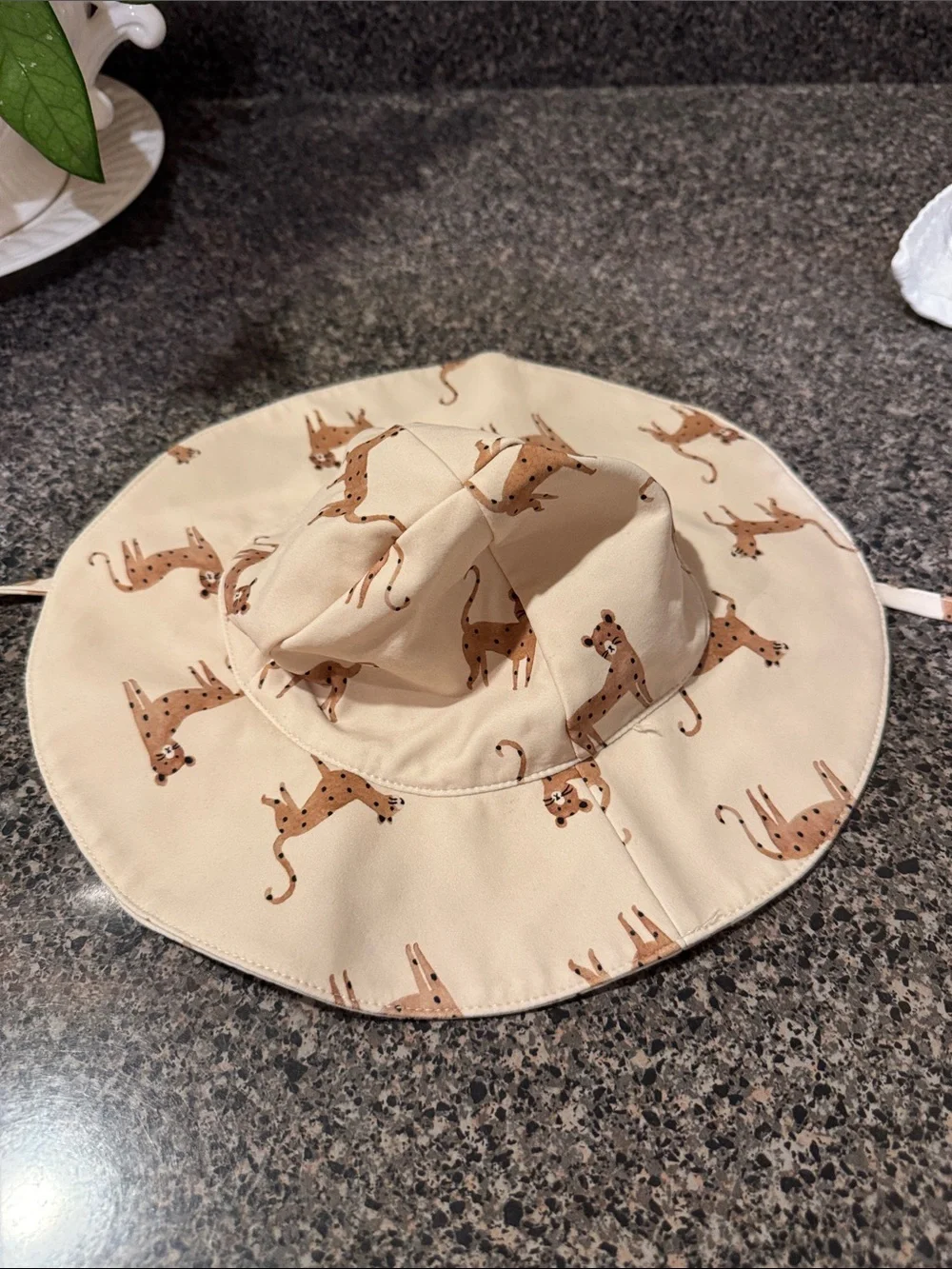 Rylee + Cru Floppy Swim Hat Leopard 6-12 mo